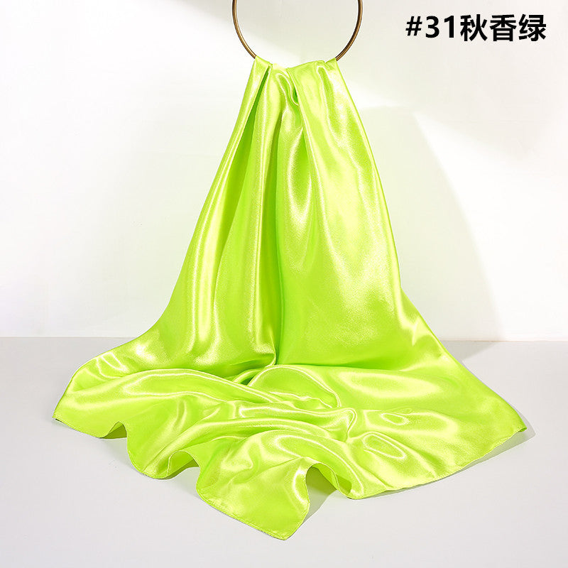 Soft Sheen Square Scarf 90 - Lime
