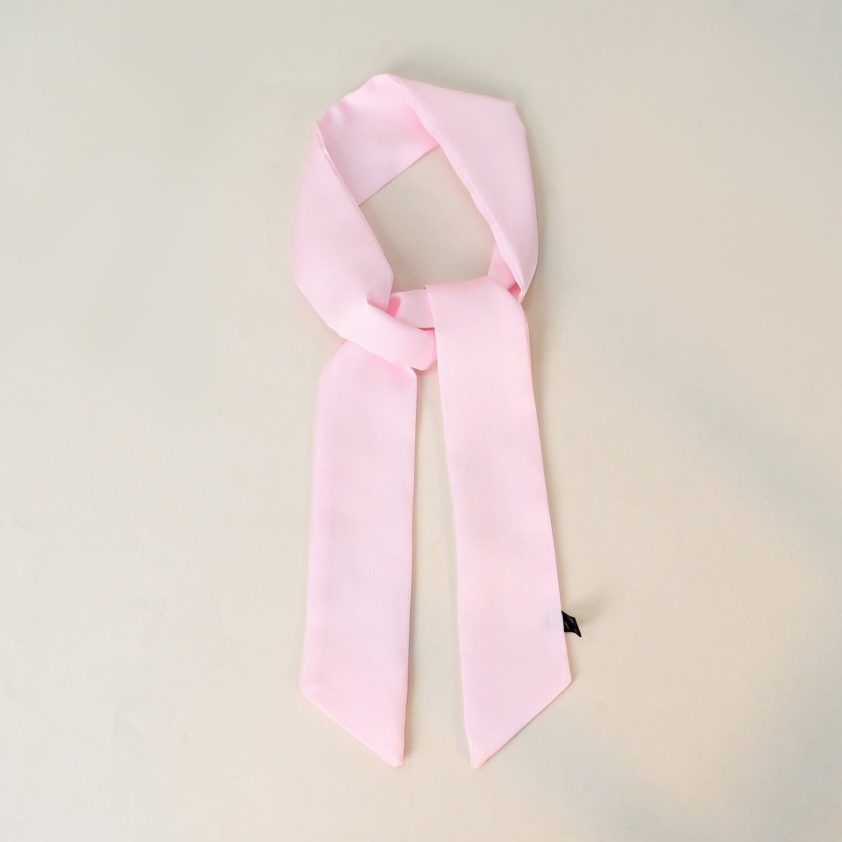 Everyday Satin Ribbon Scarf - Blush Pink