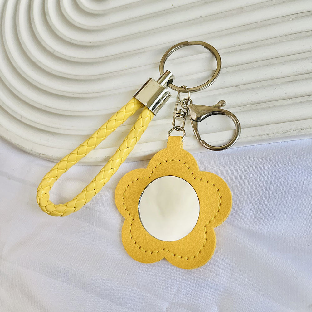Petal Mirror Bag Charm - Yellow