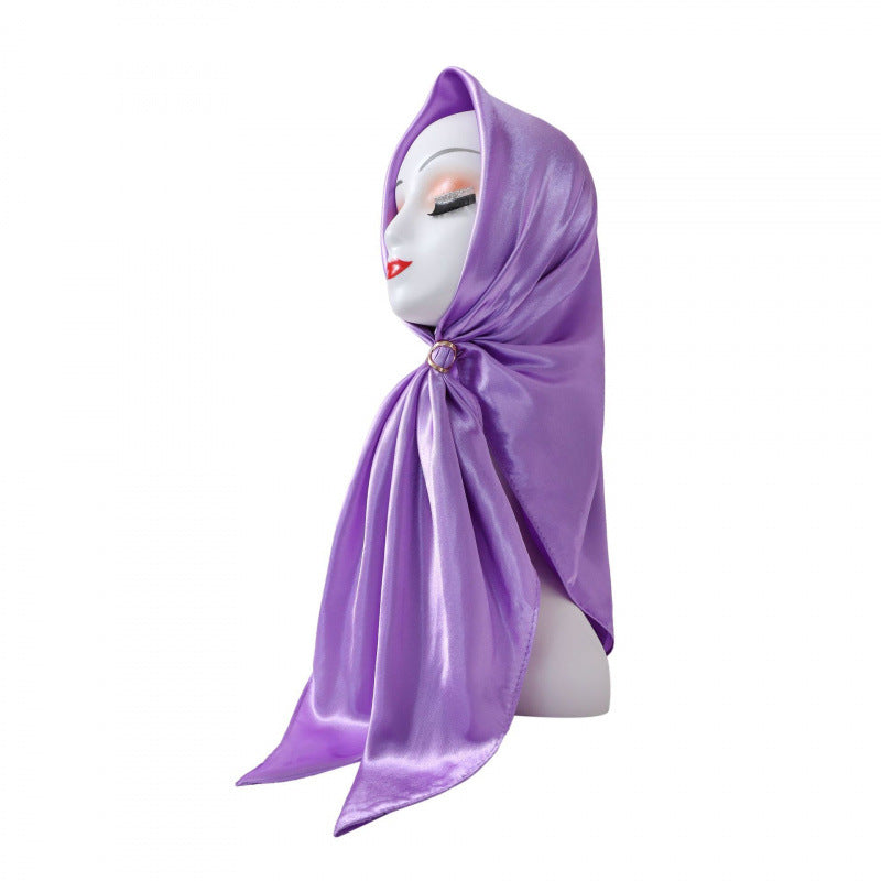 Lustre Square Scarf 90 - Light purple