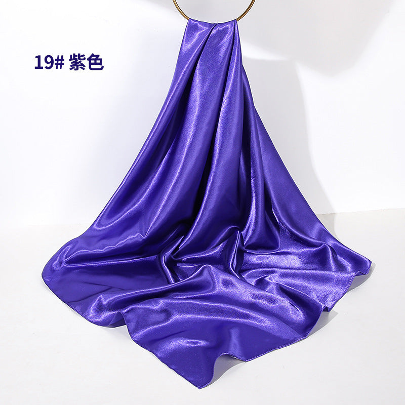 Soft Sheen Square Scarf 90 - Royal Purple