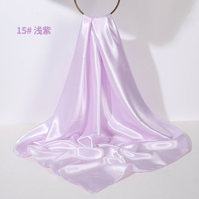 Soft Sheen Square Scarf 90 - Light Purple
