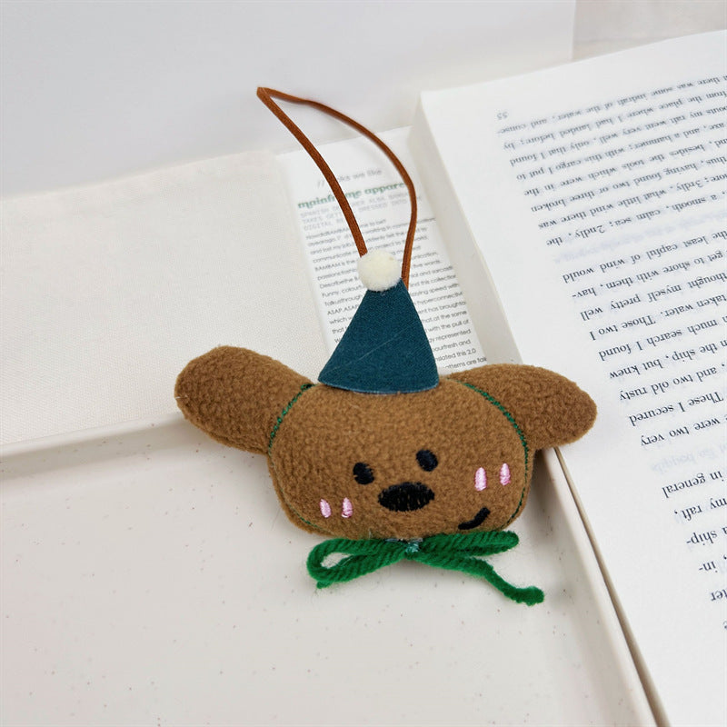 Party Pal Bag Charm - Brown and Teal