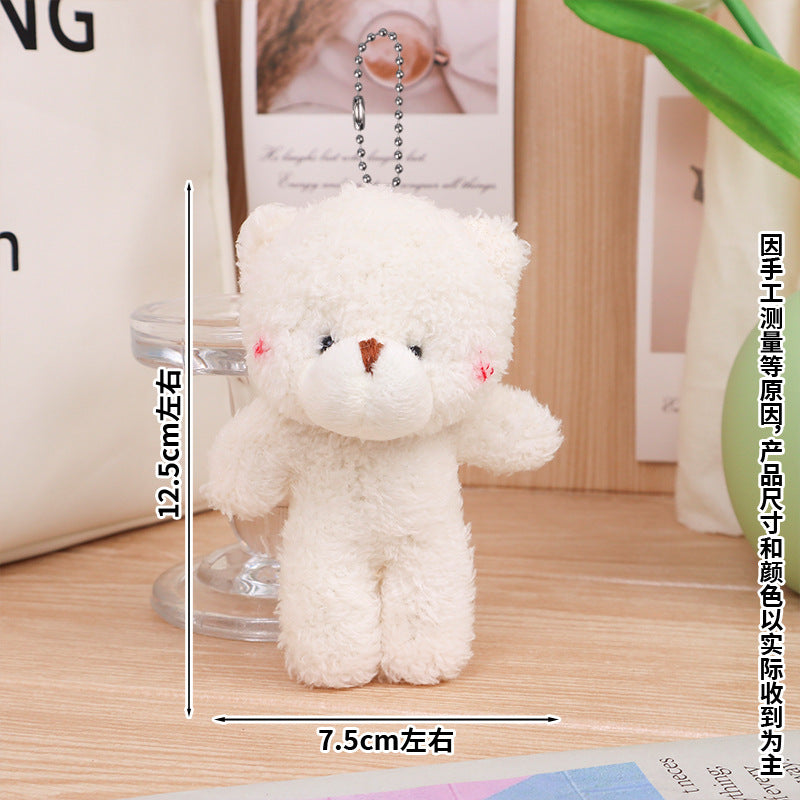 Blush Teddy Bag Charm - Ivory