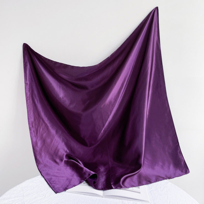 Lustre Square Scarf 90 - Dark purple