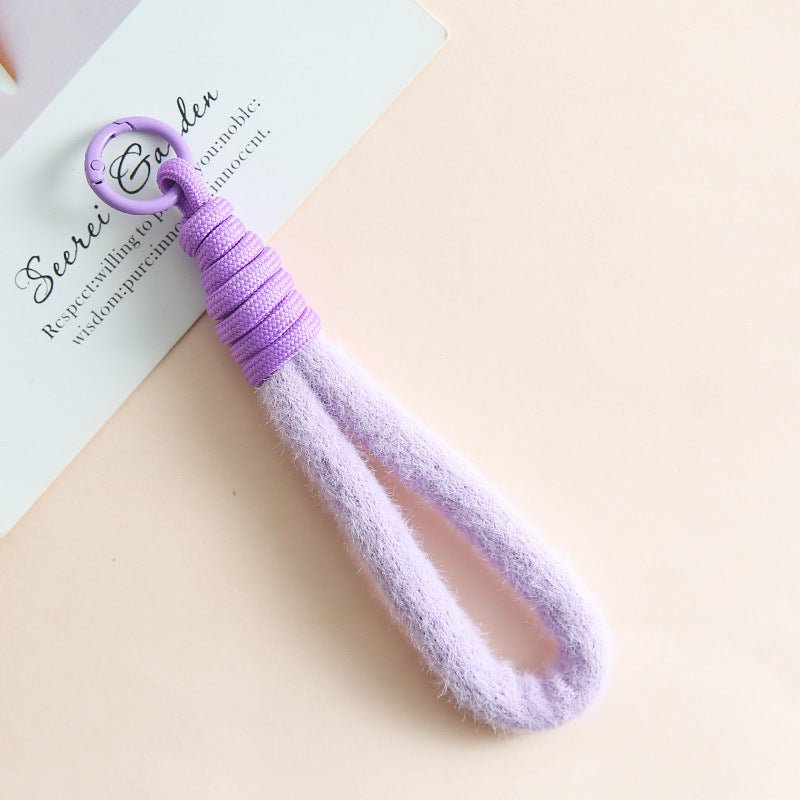 Soft Loop Bag Charm - Purple