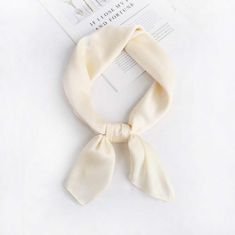 Everyday Satin Square Scarf 70 - Ivory