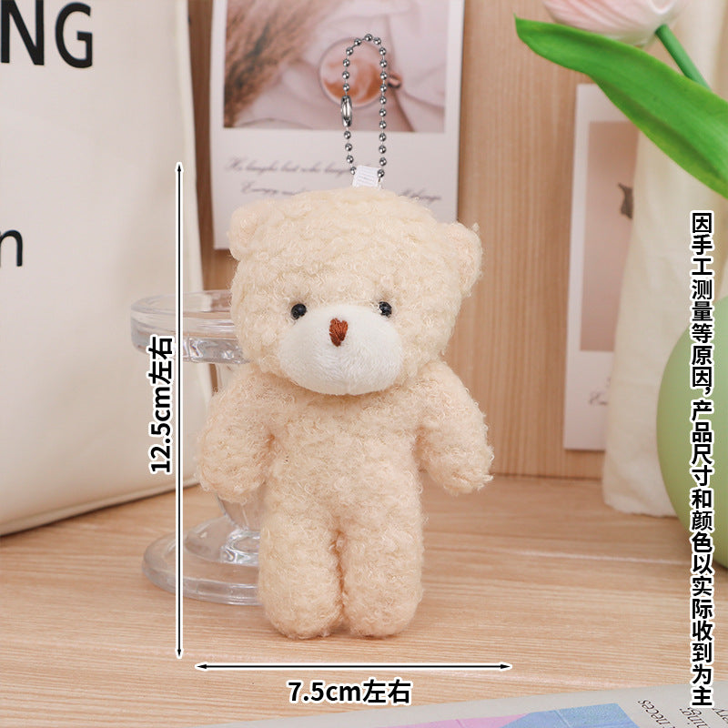 Blush Teddy Bag Charm - Teddy Brown