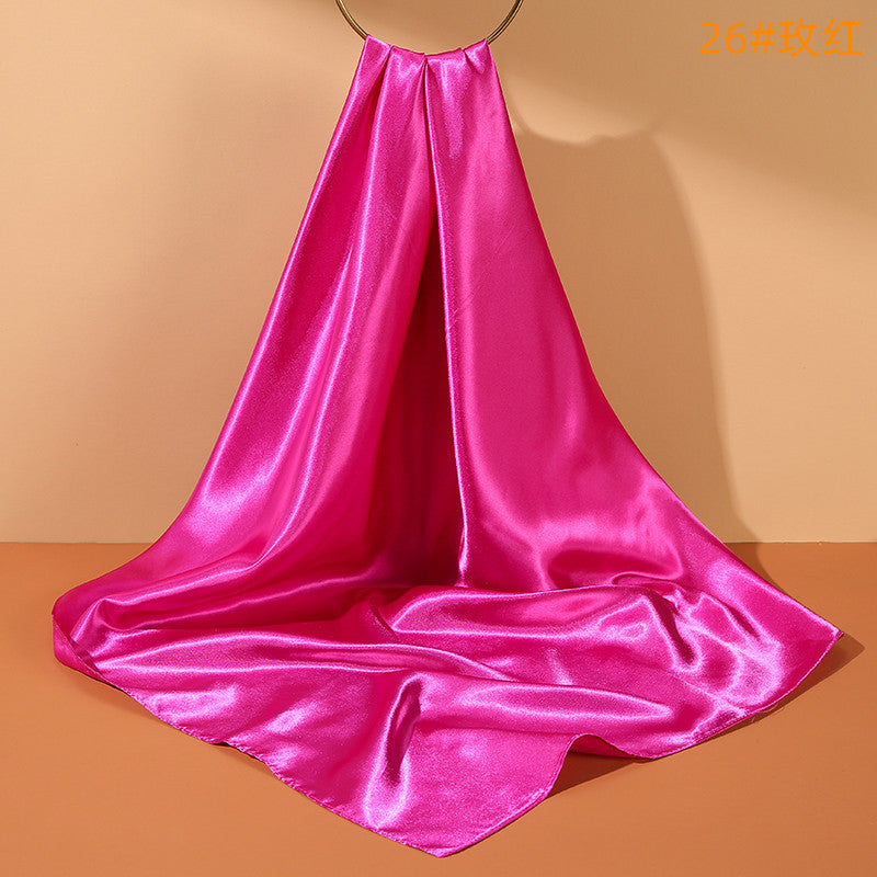 Soft Sheen Square Scarf 90 - Fuchsia