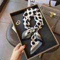 Monochrome Dot Square Scarf - Black and White