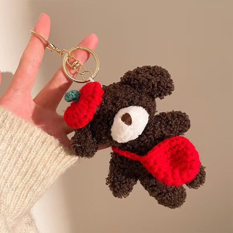 Plush Friends Bag Charm - Red Apple