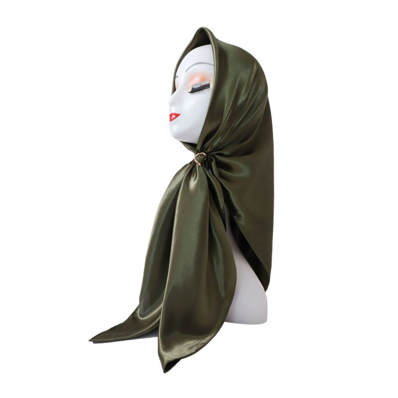 Lustre Square Scarf 90 - Olive