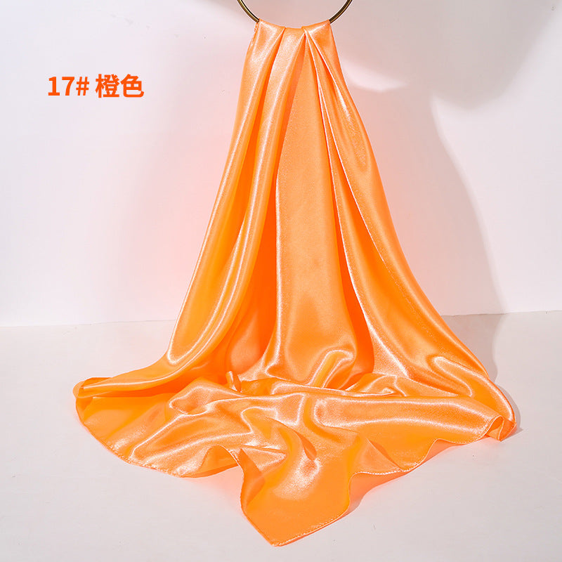 Soft Sheen Square Scarf 90 - Orange 17
