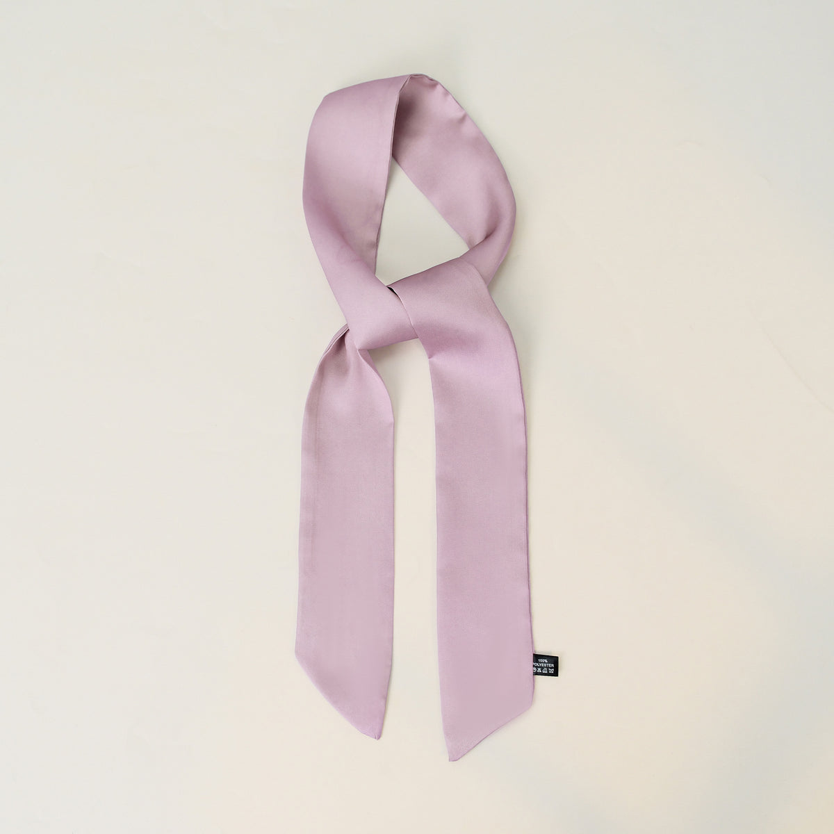 Everyday Satin Ribbon Scarf - Soft Lilac