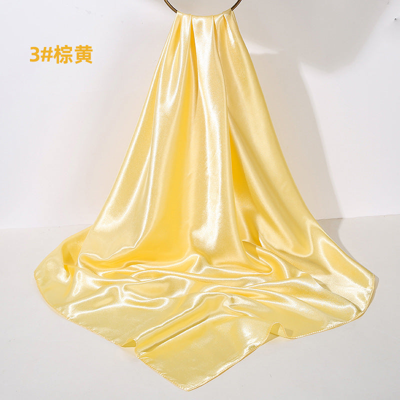 Soft Sheen Square Scarf 90 - Golden Yellow