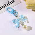 Starlight Bow and Pearl-Look Charm - Blue