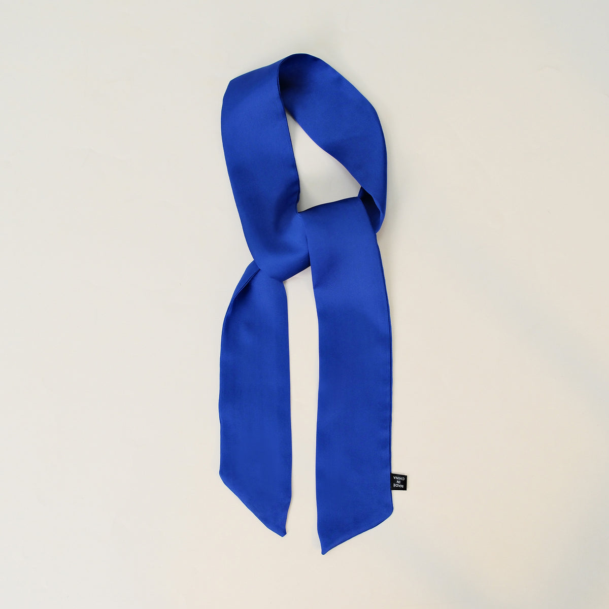 Everyday Satin Ribbon Scarf - Royal blue