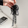 Lace Bow Bag Charm - Black