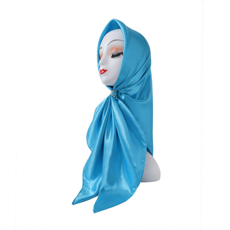 Lustre Square Scarf 90 - Turquoise