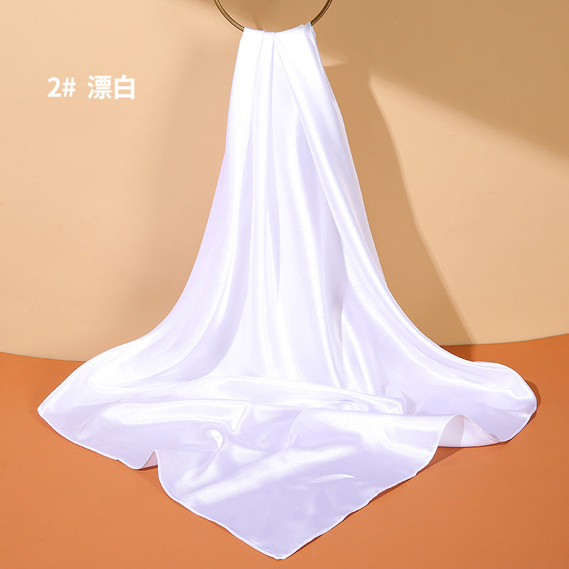Soft Sheen Square Scarf 90 - White