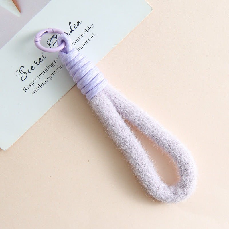Soft Loop Bag Charm - Light purple