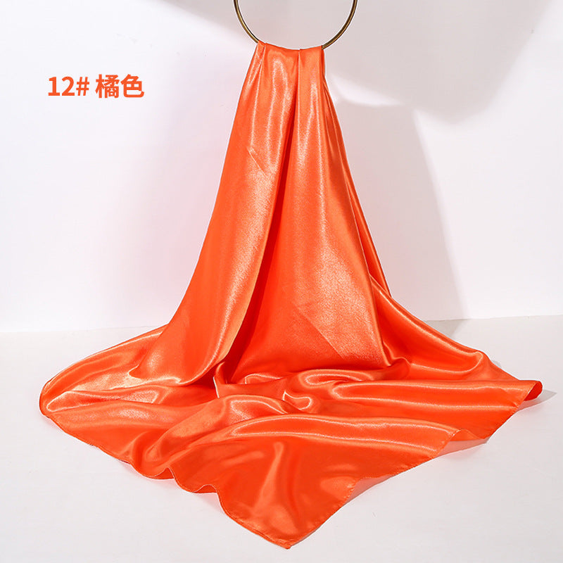 Soft Sheen Square Scarf 90 - Orange 12