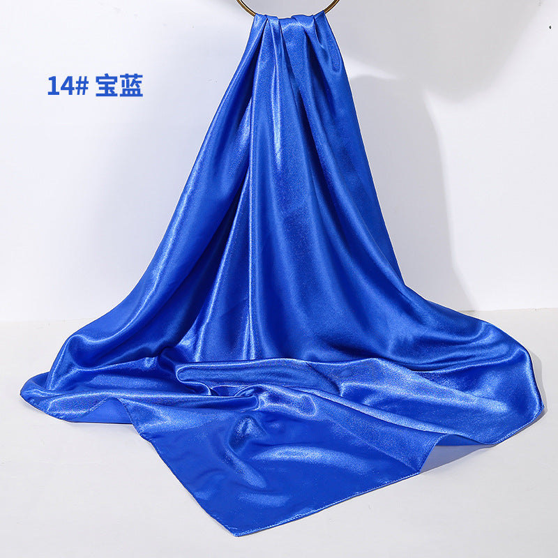 Soft Sheen Square Scarf 90 - Royal Blue