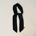 Everyday Satin Ribbon Scarf - Black