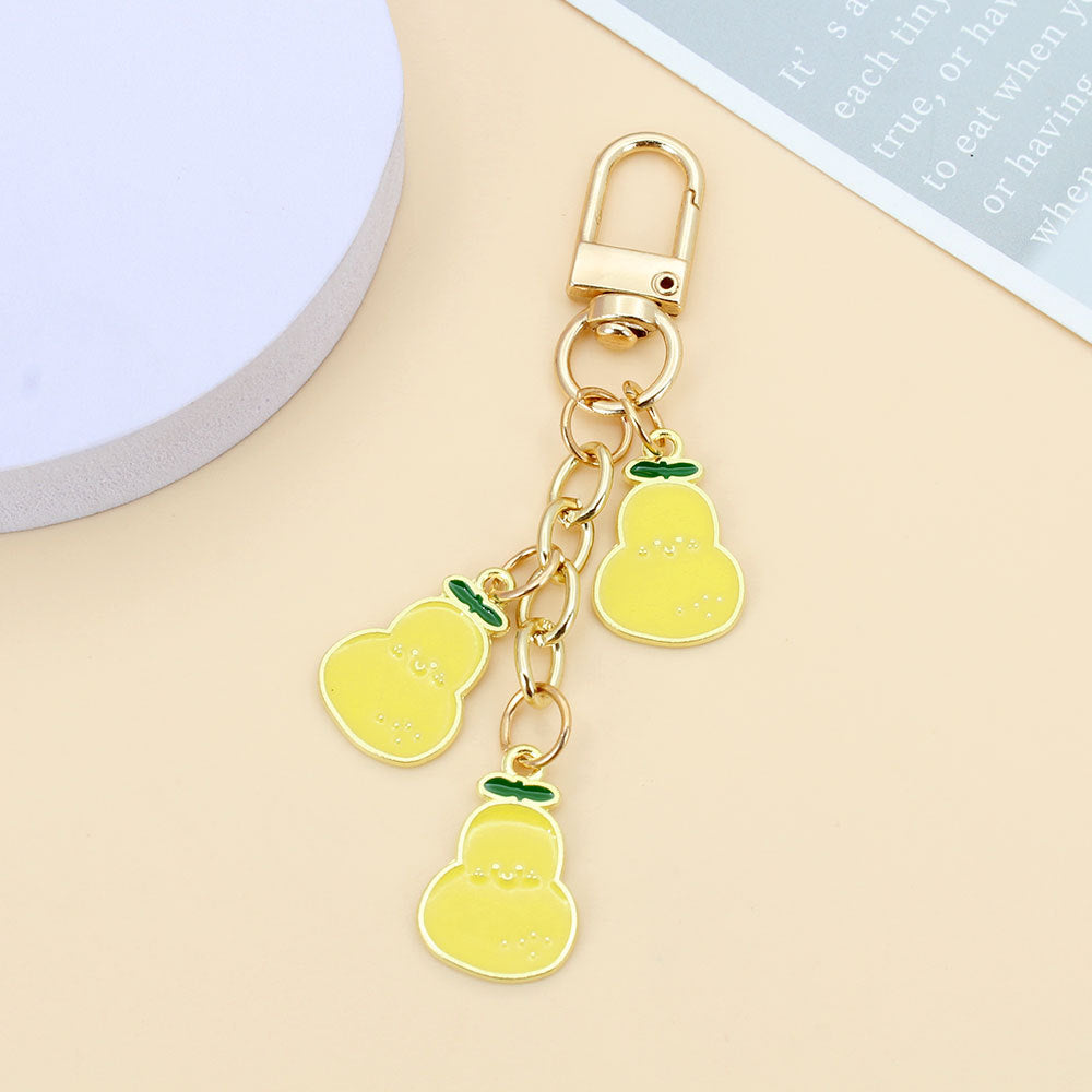 Orchard Enamel-Look Bag Charm - Pear