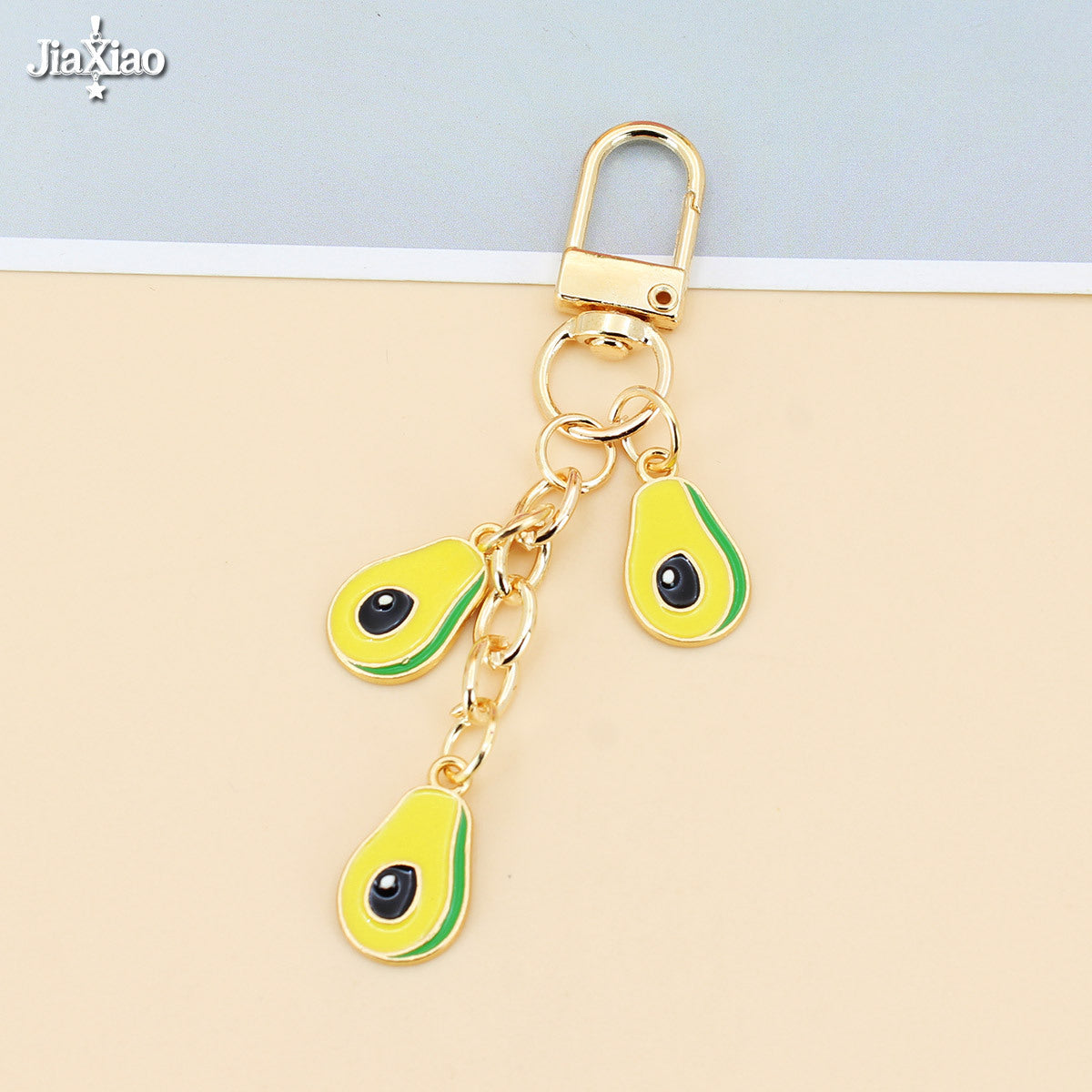 Orchard Enamel-Look Bag Charm - Avocado