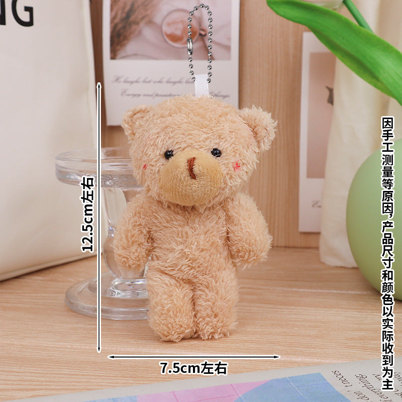Blush Teddy Bag Charm - Brown