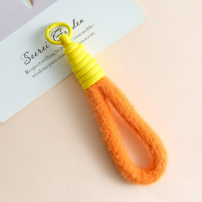 Soft Loop Bag Charm - Orange
