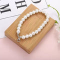 Everyday Pearl-Look Bag Chain - Silver tone
