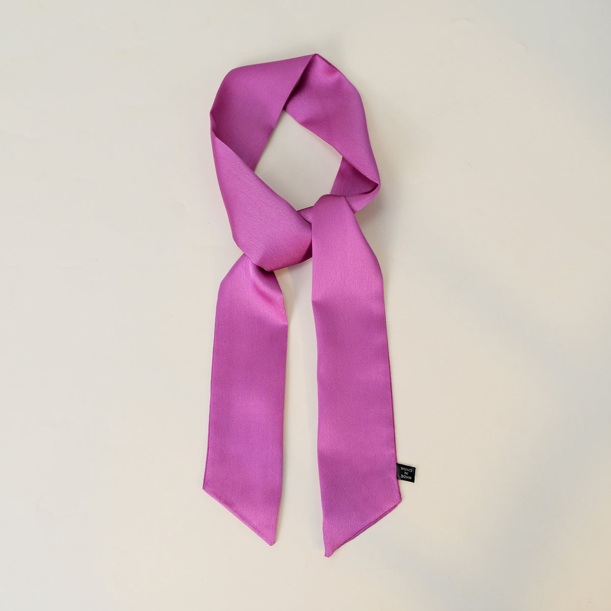 Everyday Satin Ribbon Scarf - Violet