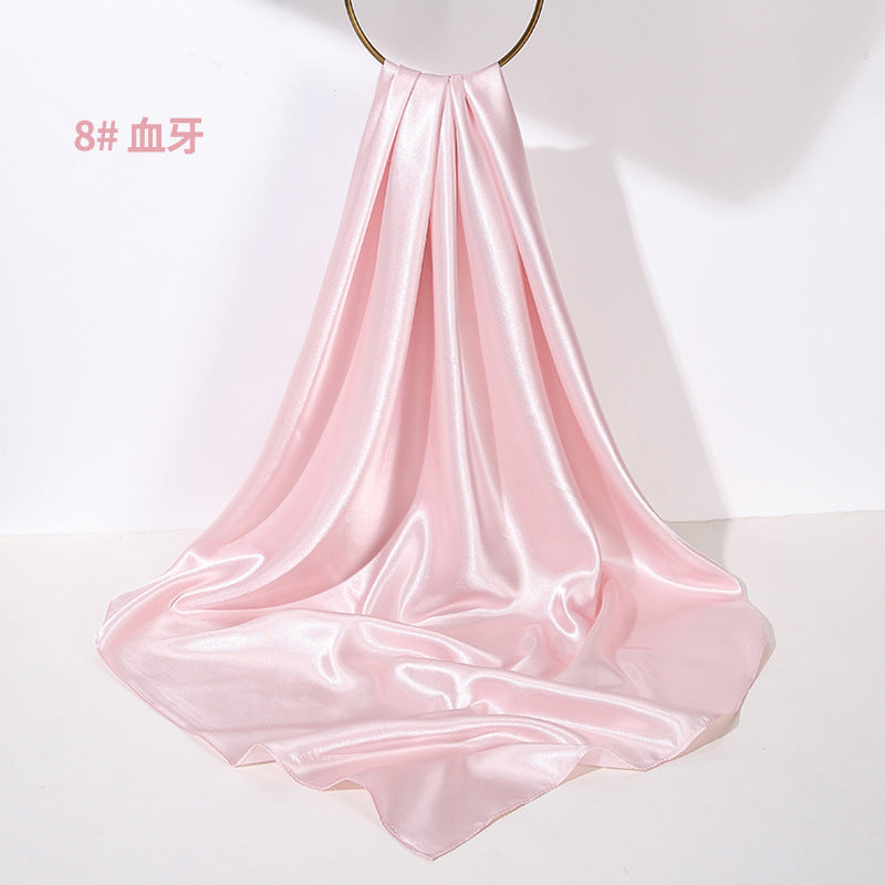 Soft Sheen Square Scarf 90 - Blush Pink