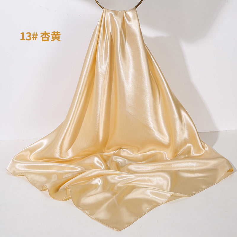 Soft Sheen Square Scarf 90 - Apricot