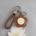 Petal Mirror Bag Charm - Brown