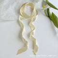 Long Colour Ribbon Scarf - Champagne