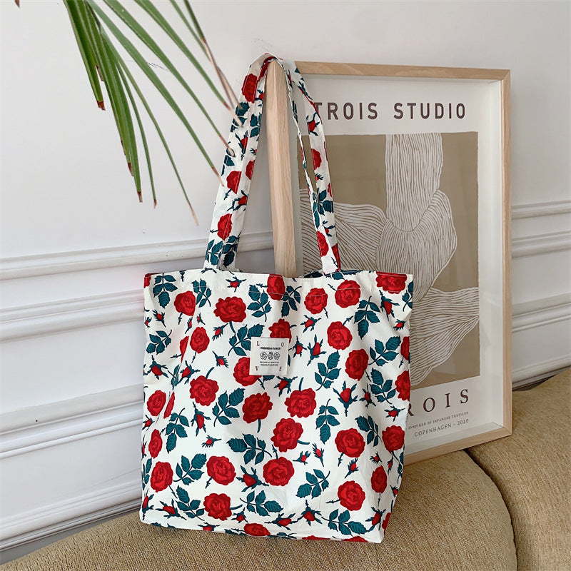 Poppy Garden Tote - Roses