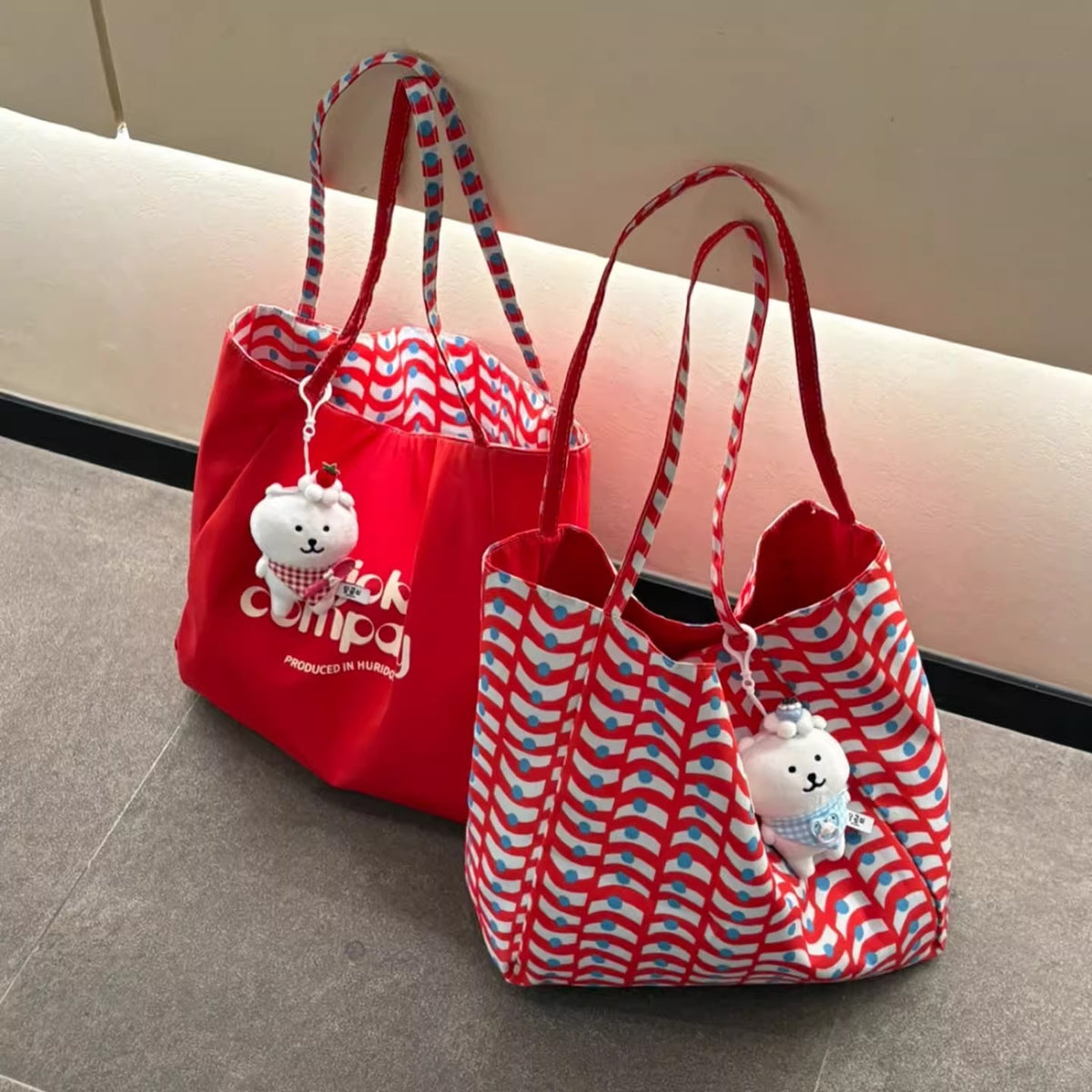 Picnic Wave Tote - Red