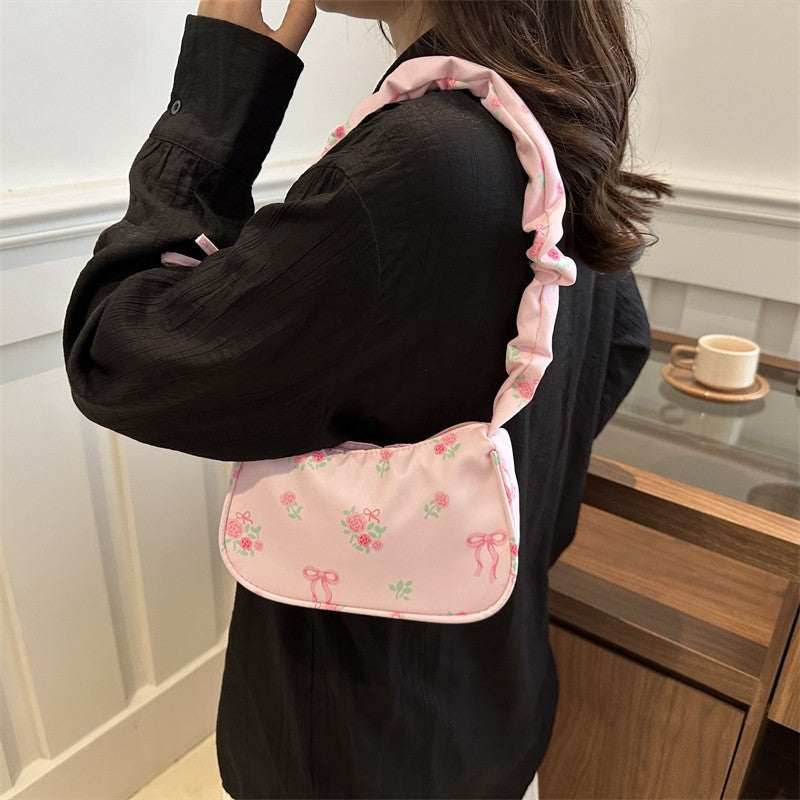 Petal Bow Shoulder Bag - Pink