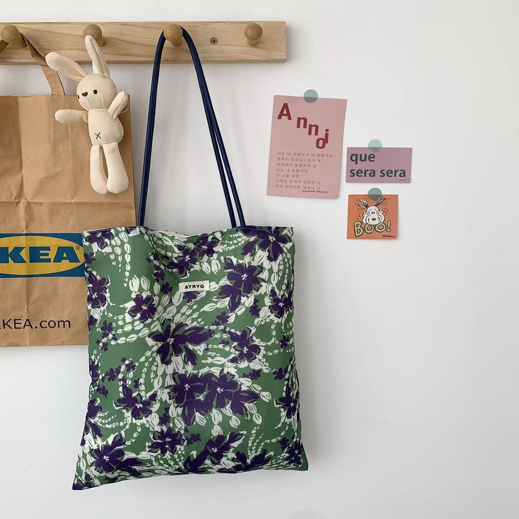Daisy Field Slim Tote - Purple Meadow