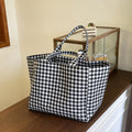 Gingham Everyday Tote - Black Gingham