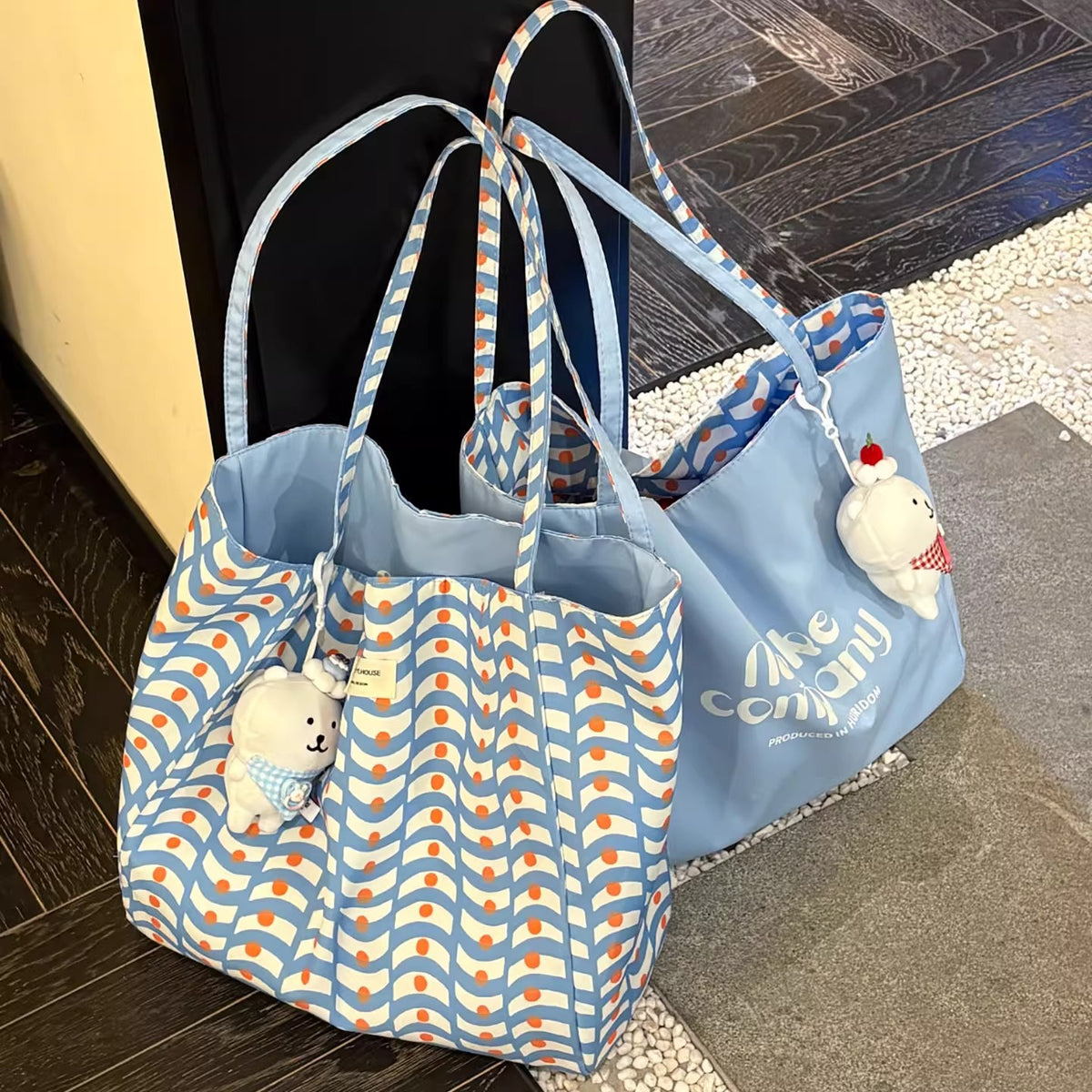 Picnic Wave Tote - Blue