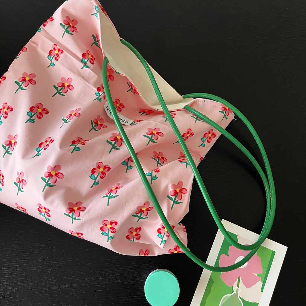 Strawberry Picnic Tote - PU Straps